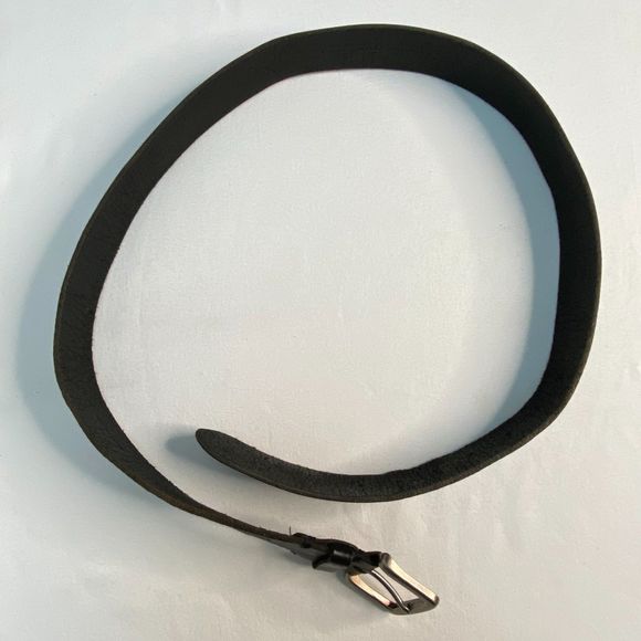 American Eagle Genuine Leather Belt Unisex Size XL Basic Black Distressed - Picture 5 of 11